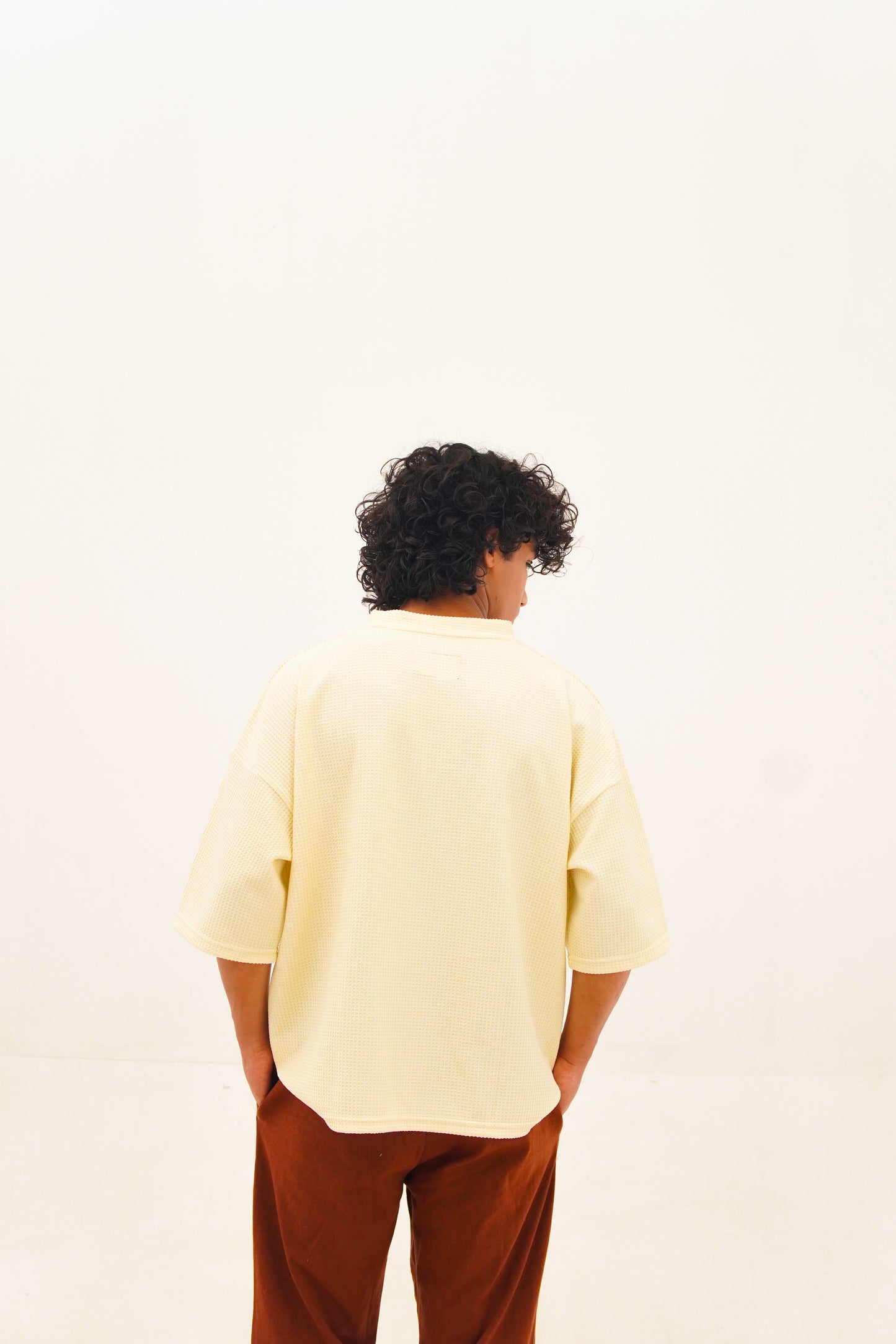 Drop Shoulder Knitted Tee
