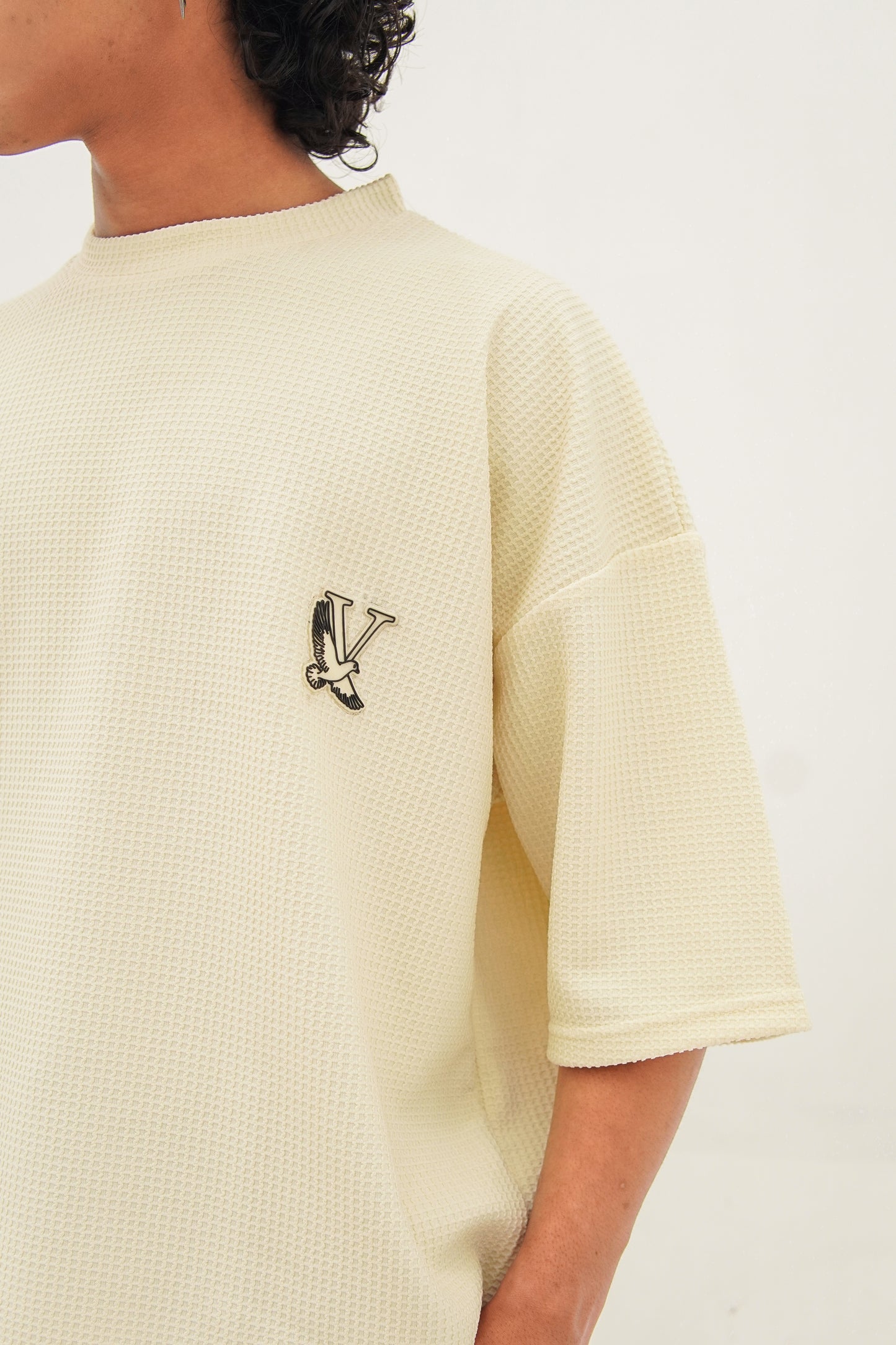 Drop Shoulder Knitted Tee