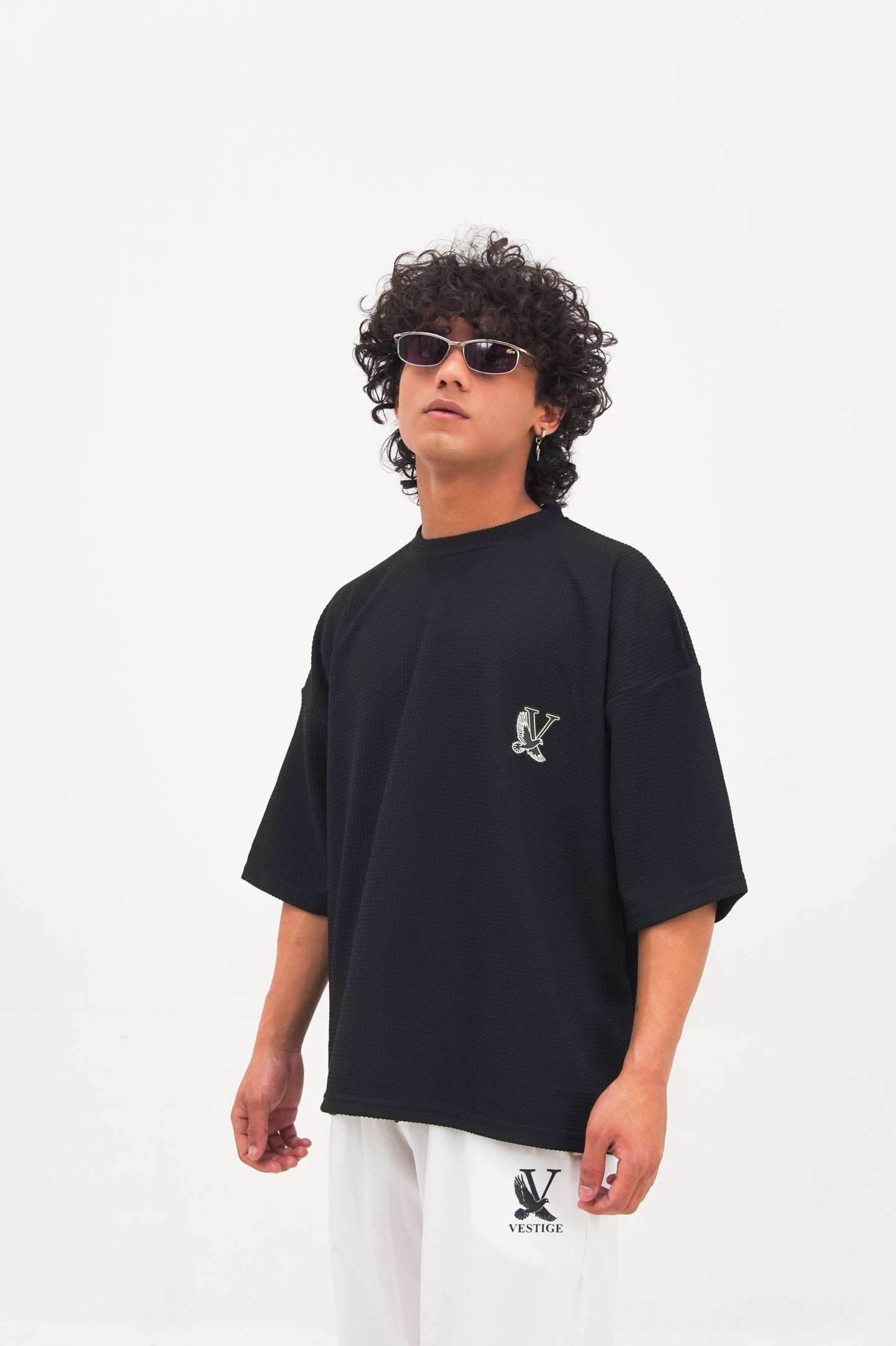 Drop Shoulder Knitted Tee