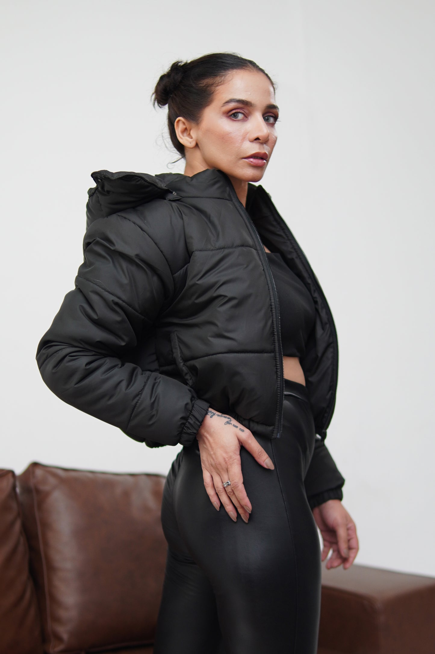 Cropped Puffer Jacket