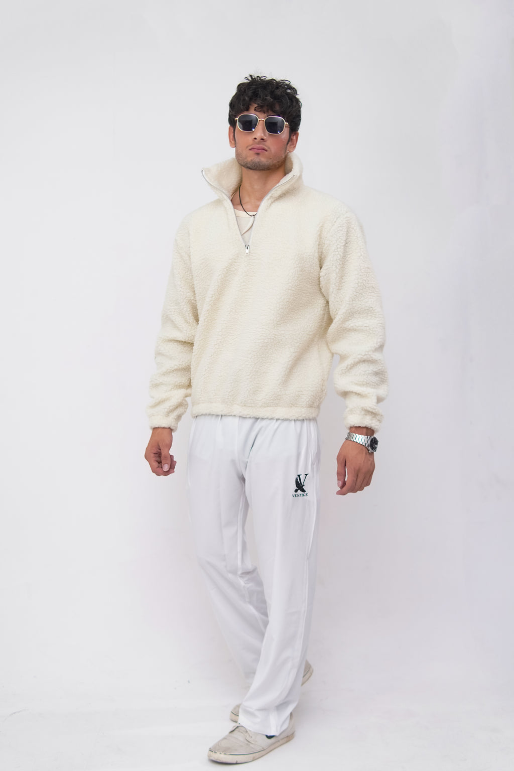Snow Bear Zip Top